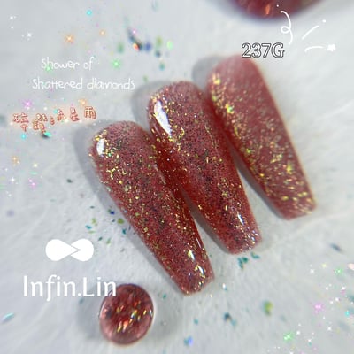 infin.Lin｜彩色甲油膠-碎鑽流星雨系列（230-237）2