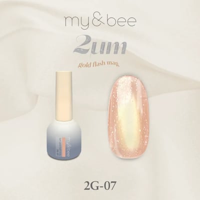 my&bee｜ 2微米碎鑽甲油膠-金（2G-01~2G-12）10