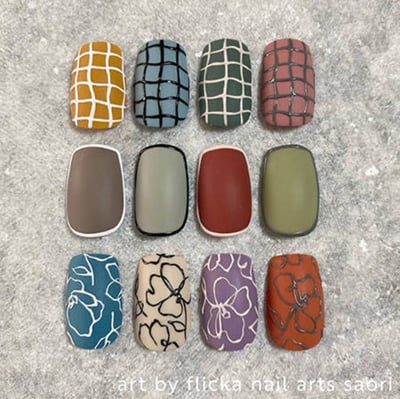 flicka nail arts｜劃線膠（黑/白）1