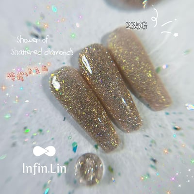 infin.Lin｜彩色甲油膠-碎鑽流星雨系列（230-237）4