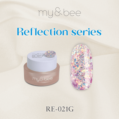 my&bee｜幻彩MIX亮片膠4g（RE-013G~RE-024G）12