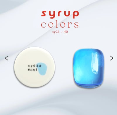 enoi｜彩色凝膠syrup（syrup21-syrup40）3g20