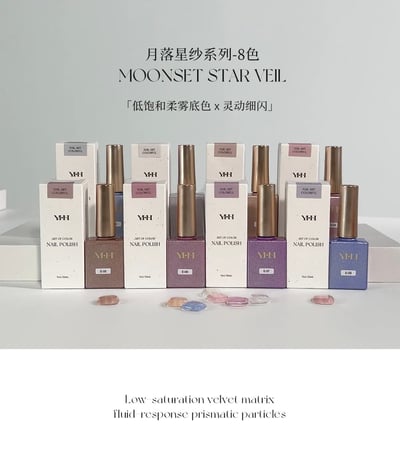 櫻禾｜月落星紗甲油膠10ml（E01-08）2