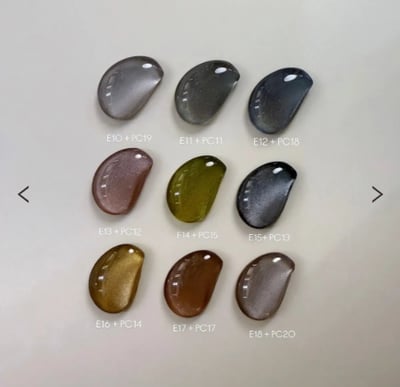 Palette Carys｜淡色微光貓眼膠系列4g（E10-E18）3