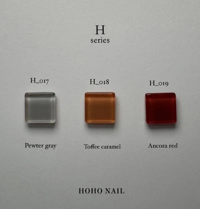 HOHONAIL｜2024秋冬新色（H017-H019）1