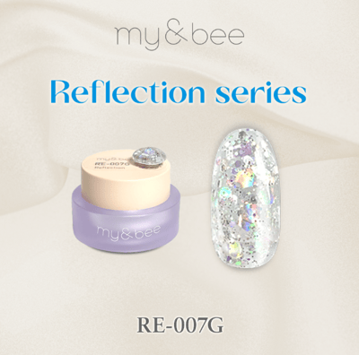 my&bee｜幻彩MIX亮片膠4g（RE-001G~RE-012G）11