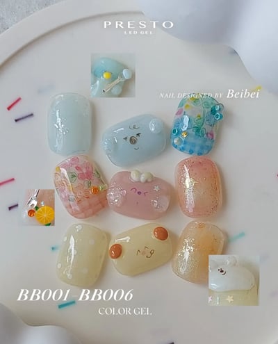 PRESTO｜罐裝色膠（BB001-BB006）2.7g5