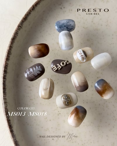 PRESTO｜罐裝色膠（MS013-MS018）2.7g1