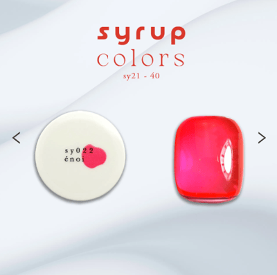 enoi｜彩色凝膠syrup（syrup21-syrup40）3g4