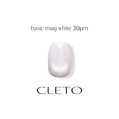 Dawson nail｜CLETO basic mag（white/black/pink beige/browm）4