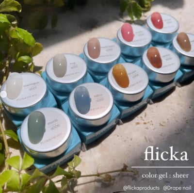 flicka nail arts｜透色系彩膠3g（s001-s010）1