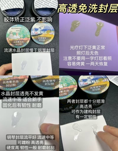 花校長｜紫水晶/高透鋼琴封層膠35G1