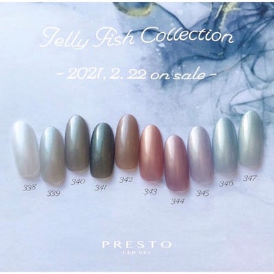 PRESTO｜彩色甲油凝膠（338-347）10g1