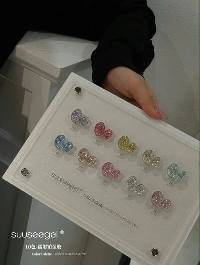 Suuseegel束色｜鐳射鉑金膠10色5