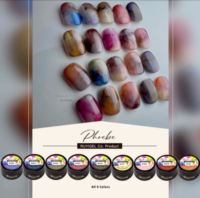 Ruyiya璐意雅｜RuyiyaXPhoebe聯名色膠咕溜咕溜村3ml（502-510）1