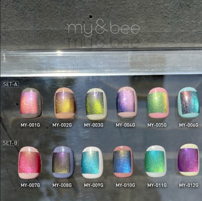 my&bee｜貓眼膠8ml（MY-001G~MY-012G）1
