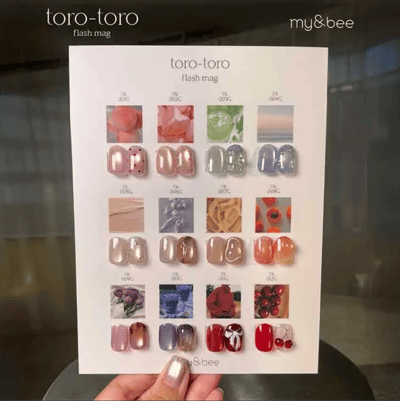 my&bee｜toro-toro碎鑽貓眼甲油膠（TR-001G~TR-012G）3