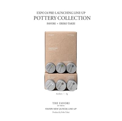 THE FAVORI｜THE FAVORI x TAKEI ERIKO THE POTTERY凝膠 6色1