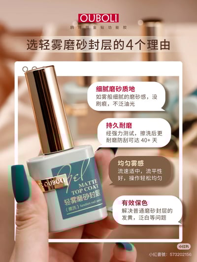 Ouboli 鷗博麗｜輕霧磨砂封層2