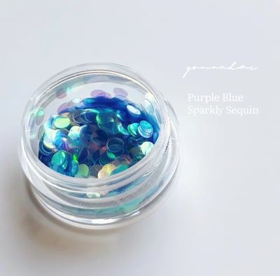 Youandme｜素材 Purple Blue 紫藍色大亮片2