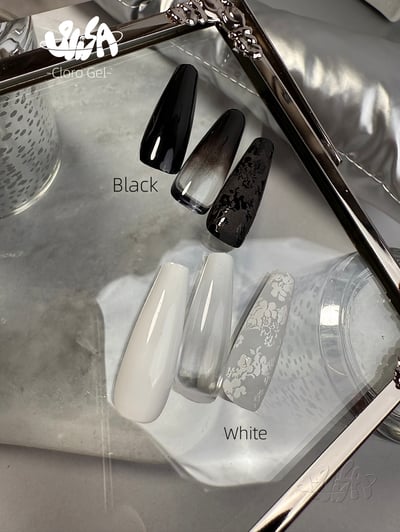 SiiSA｜罐裝彩色凝膠-素態純色（黑/白/胭脂紅/咖啡）4