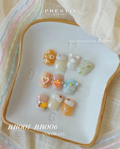 PRESTO｜罐裝色膠（BB001-BB006）2.7g2