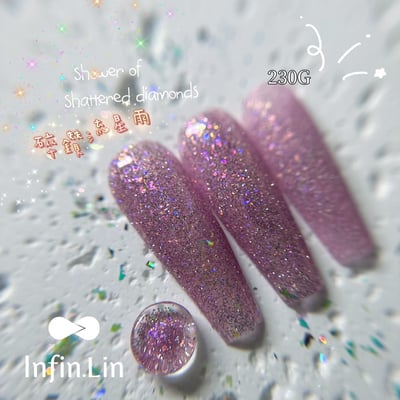 infin.Lin｜彩色甲油膠-碎鑽流星雨系列（230-237）9