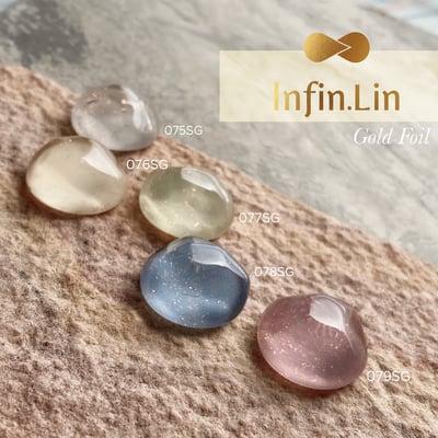 infin.Lin｜彩色甲油膠-金箔系列（75-79）8