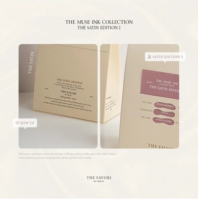 THE FAVORI｜金屬暈染液-Satin ver2. 8色3