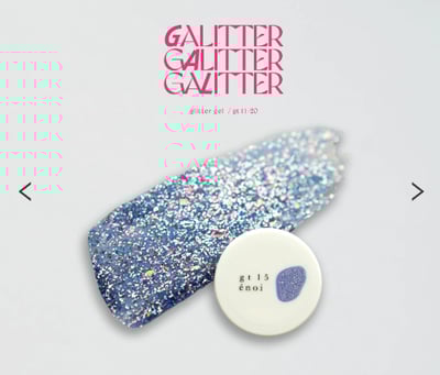 enoi｜亮粉凝膠galitter（gt11-gt20）3g6
