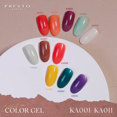 PRESTO｜罐裝色膠（KA001-KA011）2.7g2
