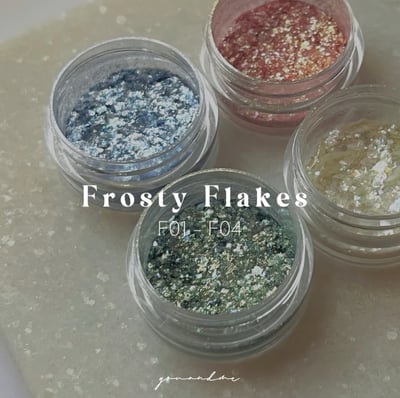 Youandme｜亮粉 Frosty Flakes 棉花雪霜冰晶片（F01-F04）1