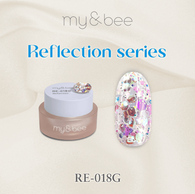 my&bee｜幻彩MIX亮片膠4g（RE-013G~RE-024G）9