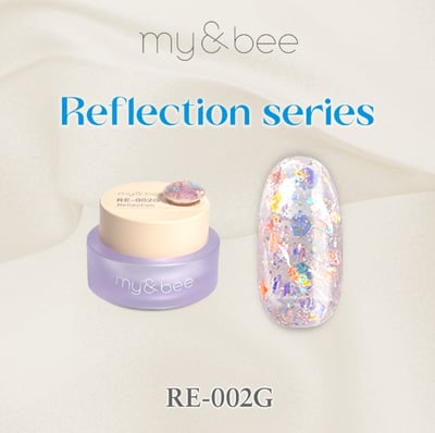 my&bee｜幻彩MIX亮片膠4g（RE-001G~RE-012G）6