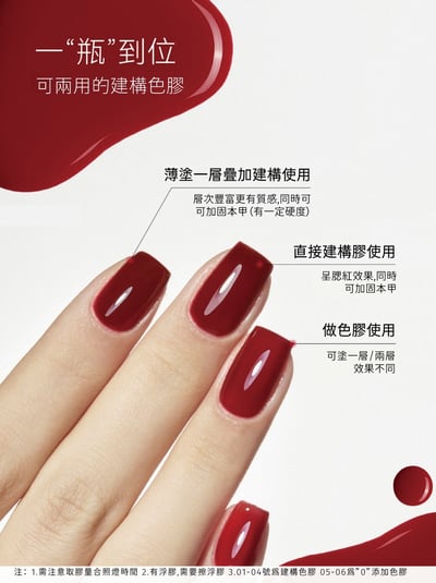 末町｜經典紅建構6色甲油套組5