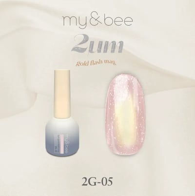 my&bee｜ 2微米碎鑽甲油膠-金（2G-01~2G-12）8