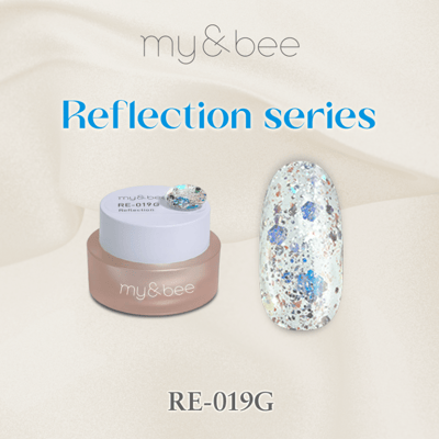 my&bee｜幻彩MIX亮片膠4g（RE-013G~RE-024G）10