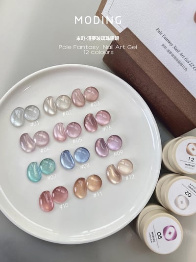 末町｜淺夢玻璃珠貓眼12色套組19