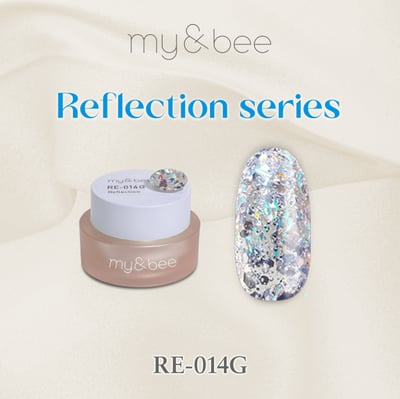 my&bee｜幻彩MIX亮片膠4g（RE-013G~RE-024G）5