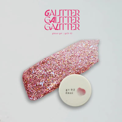 enoi｜亮粉凝膠galitter（gt01-gt10）3g5