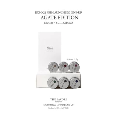 THE FAVORI｜THE FAVORI x SATOKO AGATE凝膠 6色7