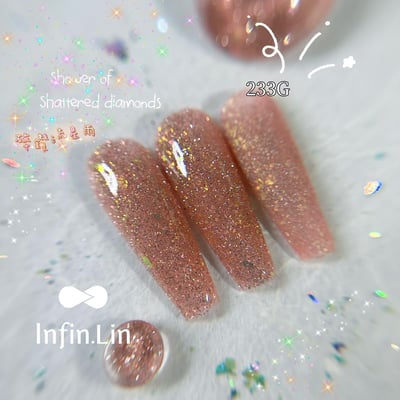 infin.Lin｜彩色甲油膠-碎鑽流星雨系列（230-237）6