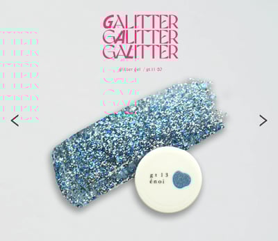 enoi｜亮粉凝膠galitter（gt11-gt20）3g4