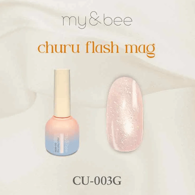 my&bee｜churu碎鑽貓眼甲油膠（CU-001G~CU-012G）7