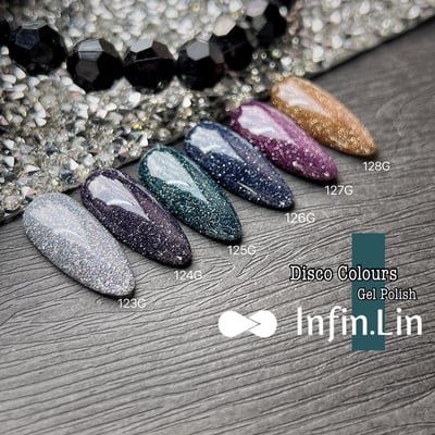 infin.Lin｜彩色甲油膠-碎鑽系列（123-128）10