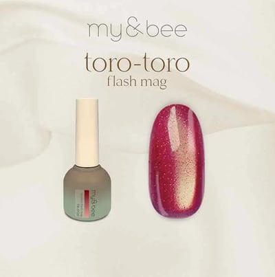 my&bee｜toro-toro碎鑽貓眼甲油膠（TR-001G~TR-012G）15