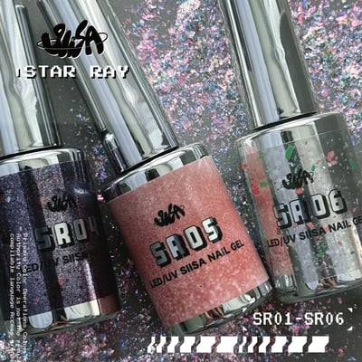 SiiSA｜星鐳亮粉甲油（SR01-SR06）6