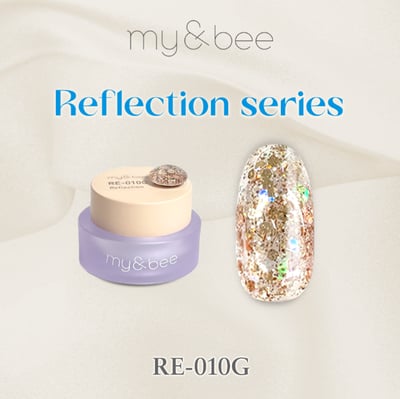 my&bee｜幻彩MIX亮片膠4g（RE-001G~RE-012G）14