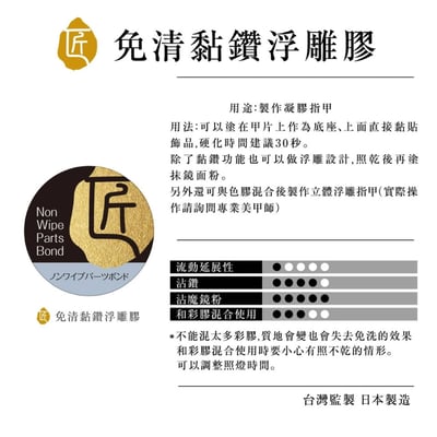 匠｜免清黏鑽浮雕膠1