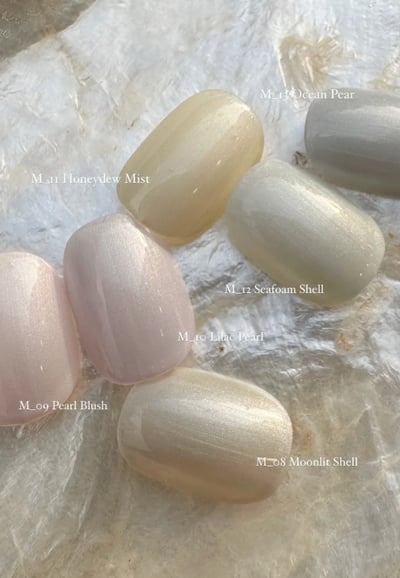 HOHONAIL｜珍珠貝殼六色組合(M008-M013)1